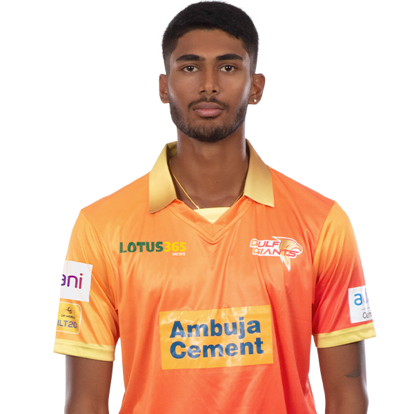 Ashwanth Valthapa | Profile, age, records, stats | Gulf Giants ILT20 2025